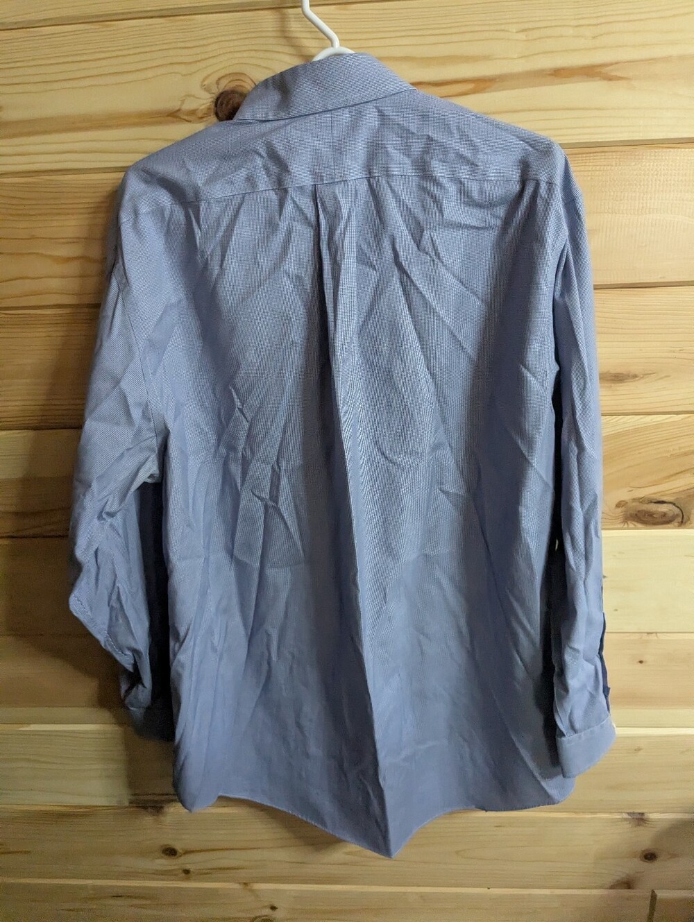 Jos A Bank Traver Large Button Down Long sleeve Shirt Blue Check Multicolor - Picture 2 of 5